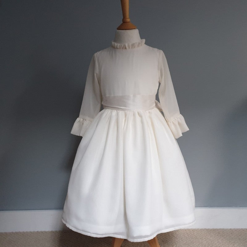 Linen first 2025 communion dress