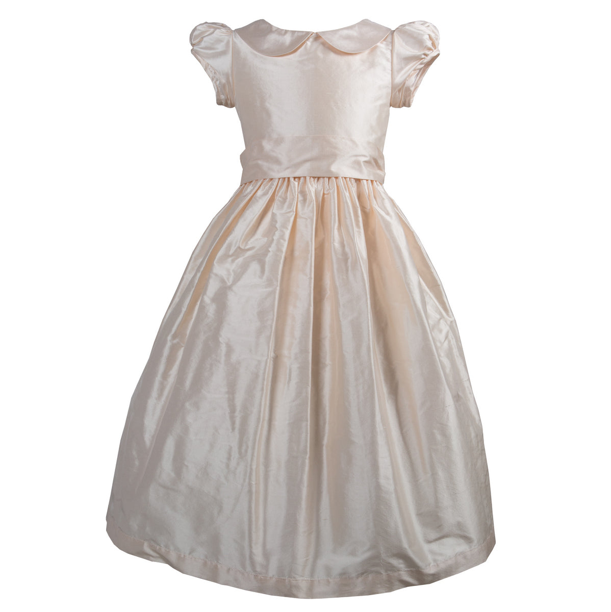 raw silk communion dresses Silk Twirly First Communion Dress for Girls 6